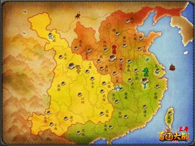 三国领土地图