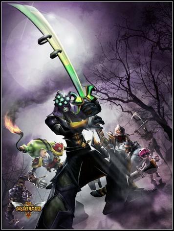 lol的英雄合影 dota类网游 传奇联盟 cj现场首开体验 高清图片