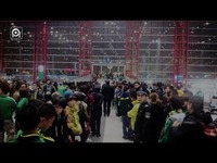 中超联赛北京国安在VS天津泰达结束前球员斗