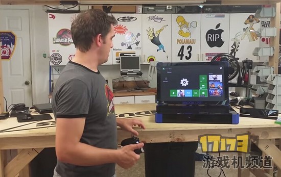 玩家将Xbox One改造便携工作站 外出带着玩