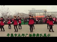 济阳新市镇第一届广场舞比赛一等奖(扇子舞红