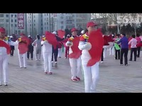 鸡西休闲广场快乐阳光扇子舞 11漂亮的姑娘就