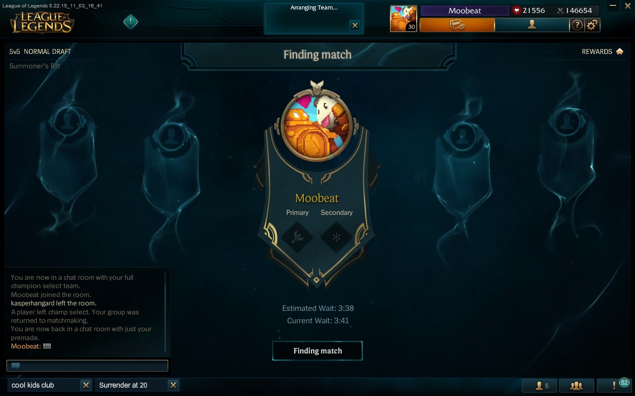 league of legends ranked games matchmaking